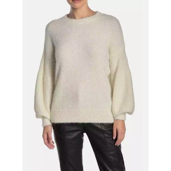 Do + Be Sparkle Balloon Sleeve Sweater Size S - Picture 1 of 11